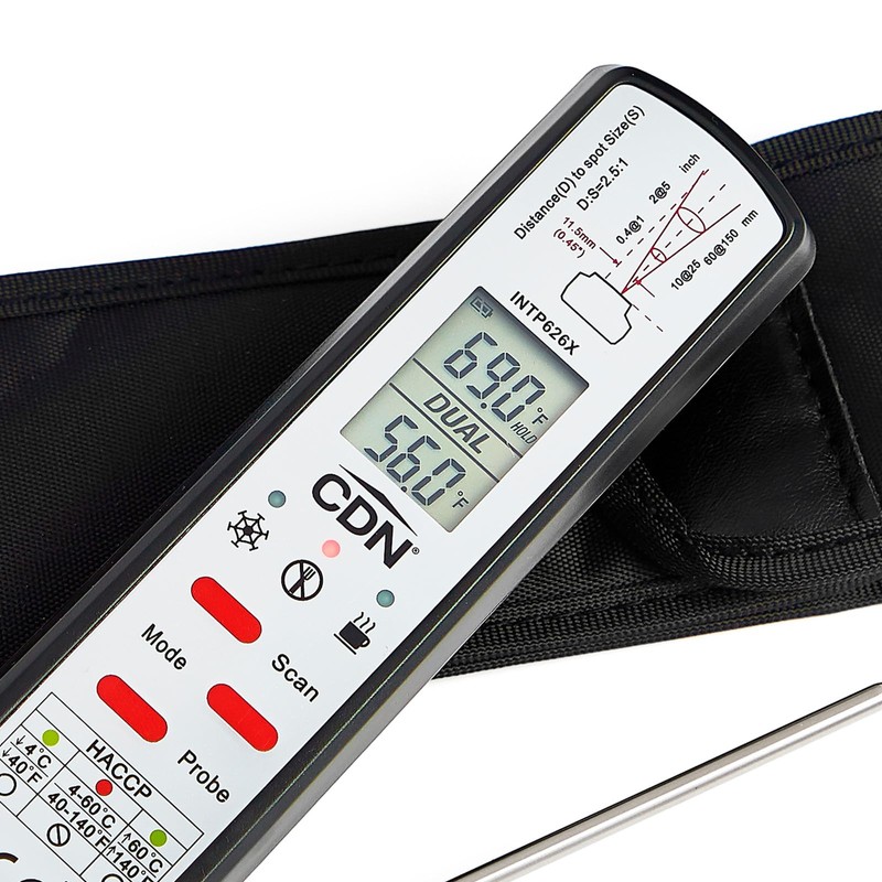 CDN ProAccurate Infrared Thermometer w/Thermocouple Probe
