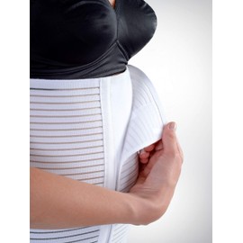 EGi ® High Quality Cotton Blend Abdominal Post Surgery Wrap Postpartum Recovery Compression Belt for Men and Women. Proudly Made in Italy. (7(Waist 47.5''/ 53''))