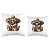 Cinco De Meow Funny Cat Taco Mexican Fiesta Throw Pillow