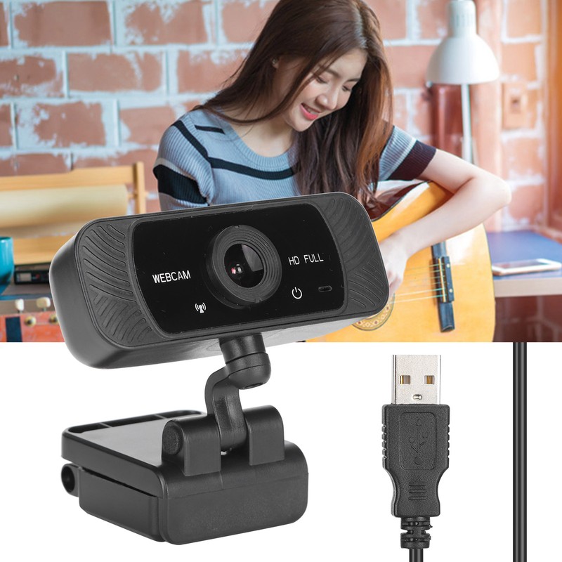 Computer Camera Webcam with Microphone for Video Conference Teacher Live