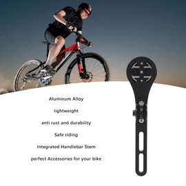 VBESTLIFE Bike Computer Holder, Aluminum Alloy Bicycle Computer Mount for Road Bike Integrated Handlebar (For Garmin)