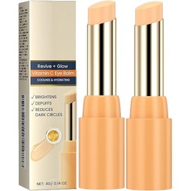 Vitamin C Eye Balm,Improve Dark Circles, Reduces Puffiness,Eye Balm Stick,Hydrating Eye Cream for Man and Women (2)
