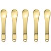Cucharas de Aleación de Zinc Dorada 5 Piezas para Crema
