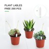 JERIA 200 Pack 6 Inch Plastic Nursery Pots Comewith Drainage
