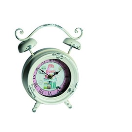 Out of the Blue 600801 Cream Round Clock Vintage Look Fashion