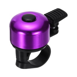 HARFINGTON Bike Bell Mini Bicycle Bell with Loud Crisp Clear Sound Bike Ring Bell Aluminum Bike Accessories for Road Adults Children Mountain Bike, Purple