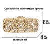 Boutique De FGG Bling Flower Crystal Clutch Evening Bags for