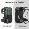 Outplea 50L Large Hiking Backpack with Front Opening Men Women