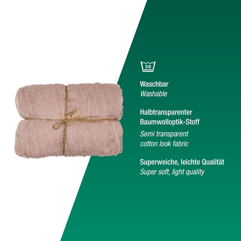 Halbach Seidenbänder Table Runner Width 70cm Length 300cm Washable Table