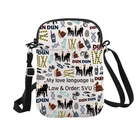 TV Show Inspired Gift My Love Language is Law & Order SVU Zipper Pouch Makeup Bag, Love Language Svg Cr Eu, Cosmetic bag with print