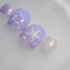 Violet Ocean Pedi Tips - Pedi Tip Full Set (10P)