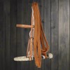 M-Royal Saddles Western Cowboy Rawhide Braided Breaking Hackamore USA Made