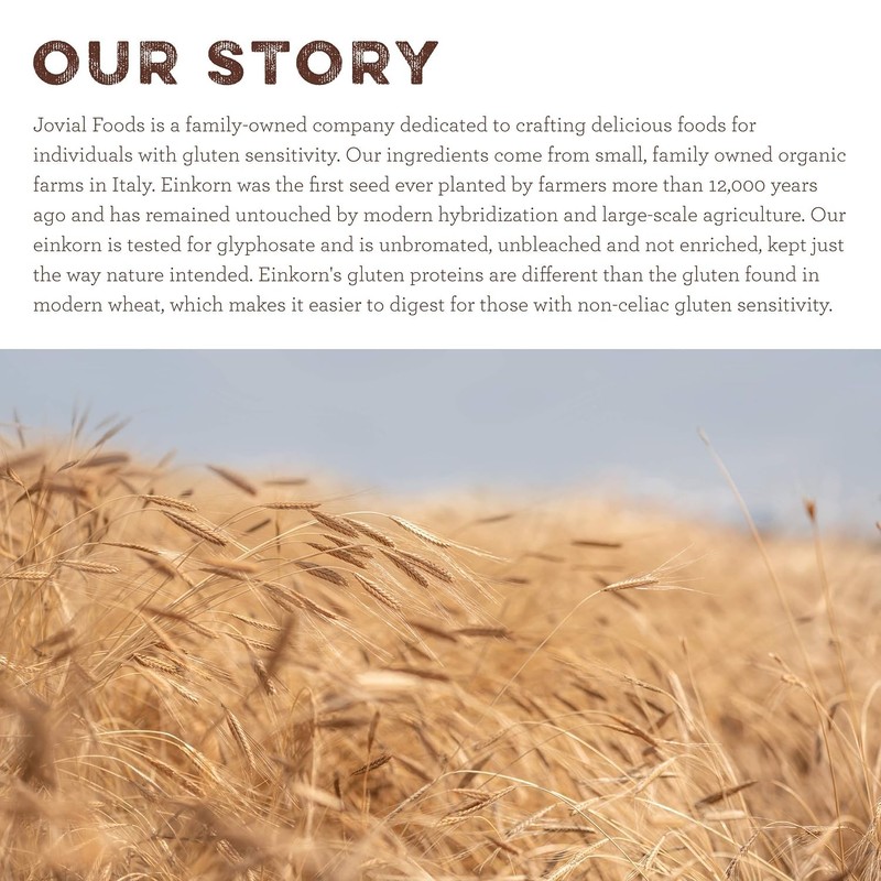 Jovial Spaghetti Einkorn Pasta | Organic Whole Grain Spaghetti |