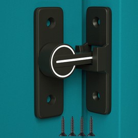 WAYDA Barn Door Lock, 90 Degree Gate Latches Heavy Duty Sliding Door Latch, Barn Door Latch Lock for Sliding Swing Door, Bathroom, Garden, Window, Outdoor (Luminous)