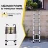 TREATLIFE HOME 9.5-Foot Telescopic Ladder for Safe Home Projects, Lightweight