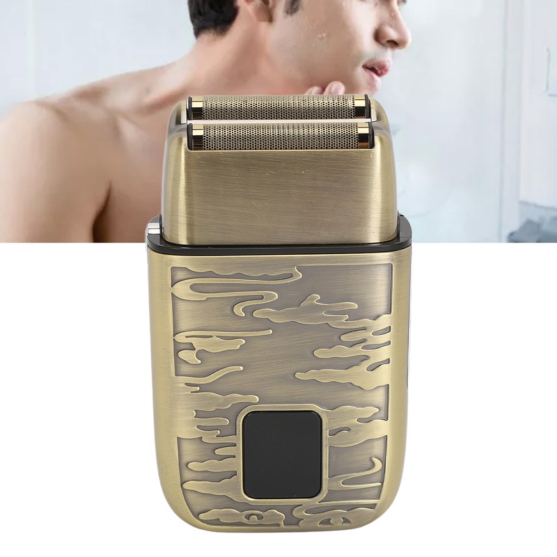 Electric Hair Clipper Retro Portable Efficient Dual Head Cordless Beard