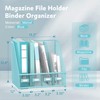 SUPEASY Magazine File Holder Desk Organizer, Metal Binder Holder with