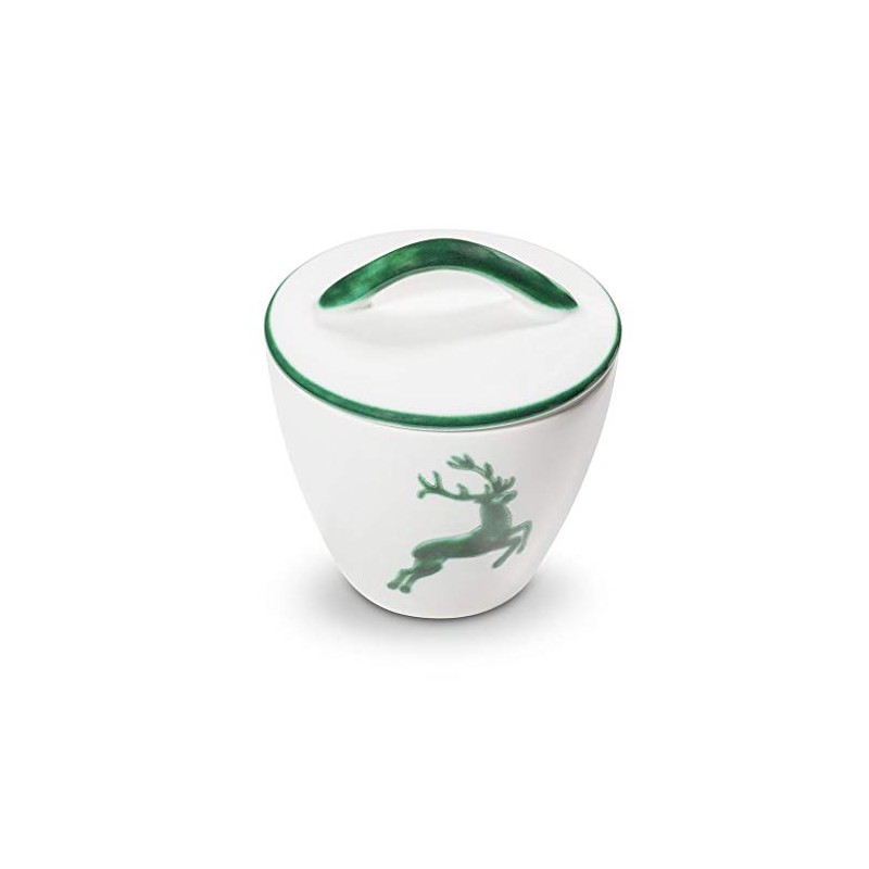 GMUNDNER KERAMIK Sugar Bowl Gourmet Diameter 9 cm Green Deer
