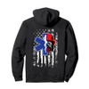 EMT Firefighter Paramedic Firefighter Gift EMS Back Print Pullover Hoodie