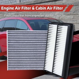 17220-5J6-A10 Engine Air Filter and 80292-TF0-G01 Cabin Air Filter kit Compatible with 2018-2025 Honda Odyssey 2021-2025 TLX Replaces CA12061 AF5266 CF11182 80291-T5R-A01