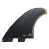 FCS II Album Twin+1 PG M-L Black/Gold Fins