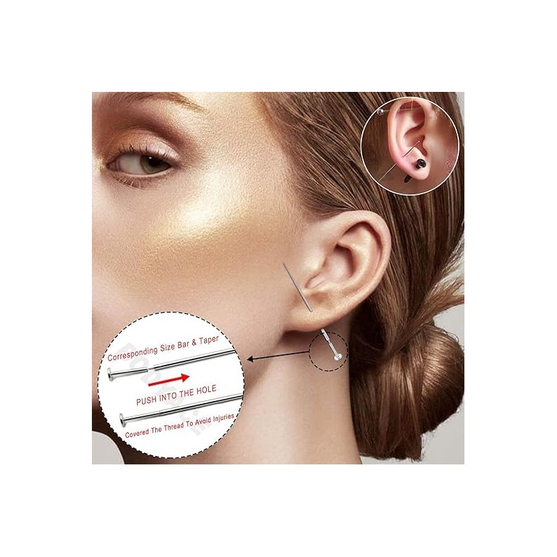 Lyuxzadss Piercing Taper Mixed 4Pcs Piercing Changing Tools 16G 18G