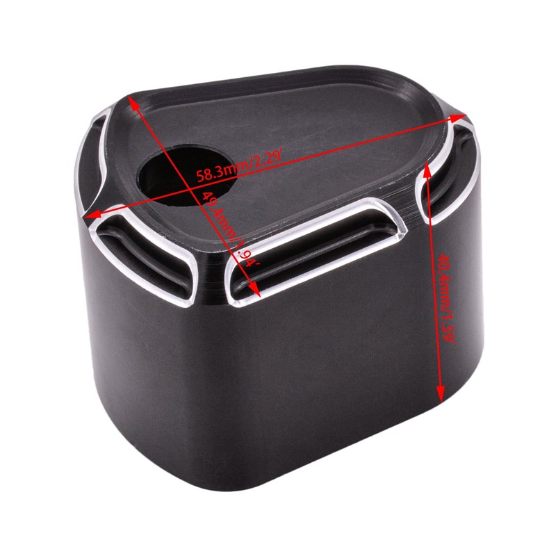 NATGIC 1PCS Black Billet Aluminum Ignition Switch Cover for Harley