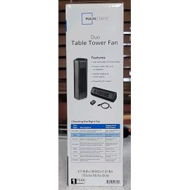Mainstays Mini 12" Tower Fan with Timer, 3 Speeds, Personal