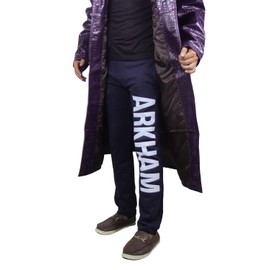 Alamodetrend Arkham Joker Cosplay Costume Navy Blue Cotton Pants (US, Alpha, XX-Large, Regular, Regular, Blue)