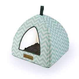 PETSWORLD Pet Tent/Soft Bed - Warm, Calming, Fluffy Indoor Tent/House. with a Removable Washable Cushion Pillow. Anti-Slip Bottom. Perfect for Cats & Small Pets -16 x 16 x 14 inches
