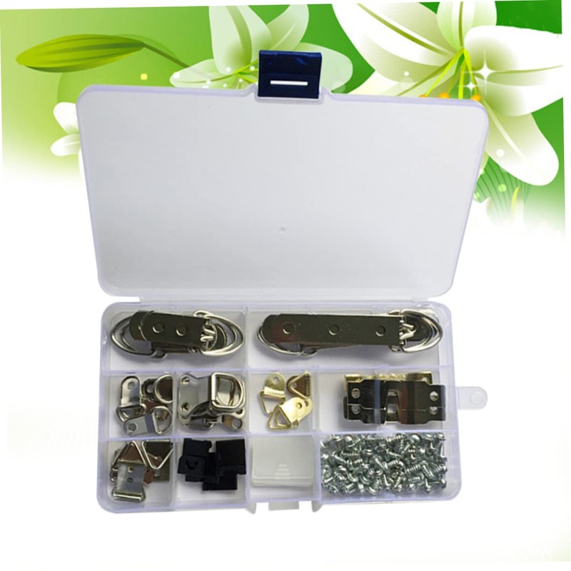 Operitacx 96Pcs Picture Frame Hanging Hooks Kit Photo Hanger with