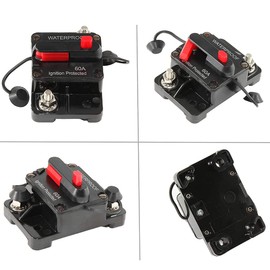 CENPEK 150A Circuit Breaker Waterproof Fuse Holder with Manual Reset for Car Boat Marine Engine Audio Car Circuit Breaker 12-48V DC