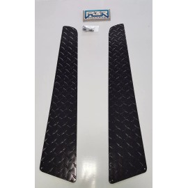 PBR Products Yamaha G2/G9 Golf Cart Diamond Plate SIDE PILLAR COVERS BLACK POWDER COATED