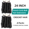 Mtmei hair French Curly Braiding Hair for Box Braids 8