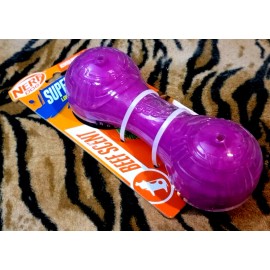 Nerf Dog Puppy Super Scent Toy Dental Chew- Purple Beef Scent New ea.