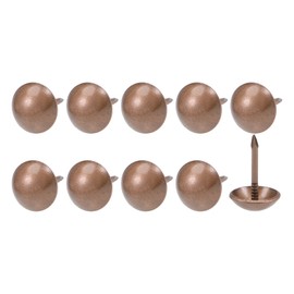 METALLIXITY Upholstery Nail Tacks 11x17x3.6mm 80pcs Iron Round Thumb Push Pins for Home Kitchen Furniture Coppertone