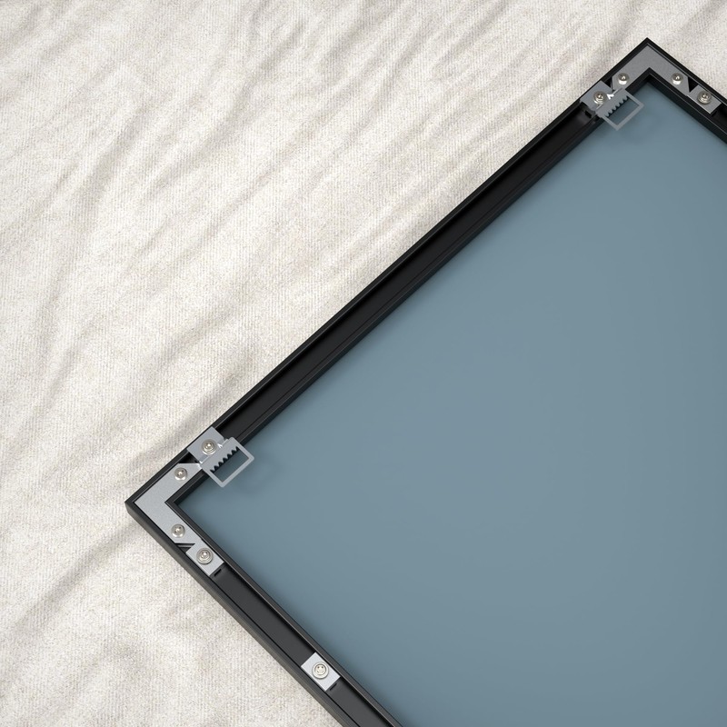 ANYHI Over The Door Mirror, 60"x18" Black Full Length Mirror