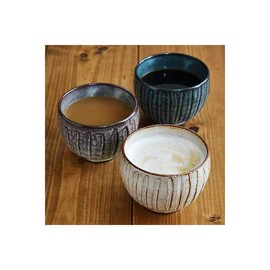 Tableware East km-B1-1007-002 Loose Bowl of Handmade Earth, Kurokyun Kiln