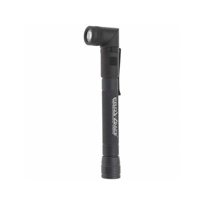 PRO-SAFE Tactical Aluminum Swivel-Head Mini LED Flashlight: IP54 Waterproof, Requires