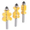 3Pcs Architectural Molding Router Bit Milling Cutter Set Woodworking Accessories