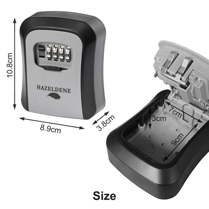 Hazeldene Lock Box Key Safe | Wall Mounted Key Lock