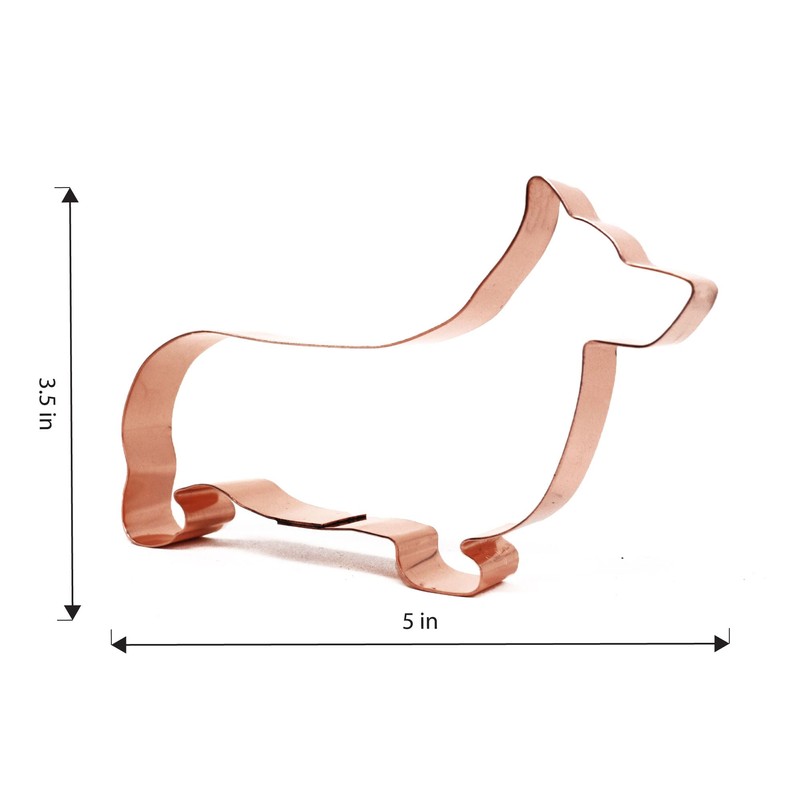 Pembroke Welsh Corgi Cookie Cutter – Handcrafted Copper Dog Shape,
