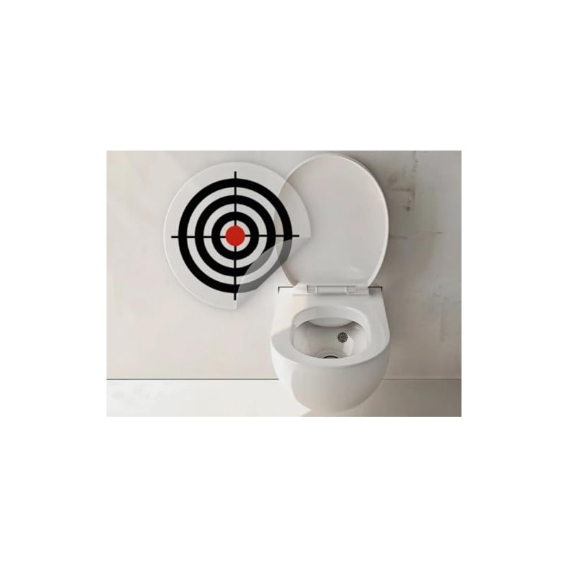 Toilet Sticker Set of 6 Toilet Stickers Target Shark Design