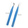 2 Pieces Diamond Grip Eyelash Tweezers Professional Set- COSSMOO Straight