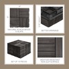 10 Pcs Interlocking Deck Tiles, Patio Flooring - Outdoor Waterproof