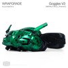 WRAPGRADE Skin Stickers for DJI Goggles 3 (EMERALD SKULL)