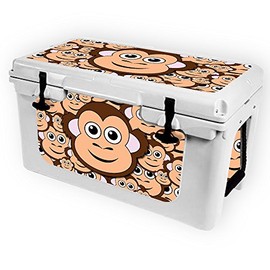 MightySkins (Cooler Not Included) Skin Compatible with RTIC 45 Cooler (2017 Model) - Monkey | Protective, Durable, and Unique Vinyl Decal wrap Cover | Easy to Apply | Made in The USA