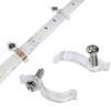 100 Pack LED Strip Mounting Clips, Installation Accessory for LED