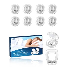 TPZORJX Pack of 8 anti-nose clips, Anti Nasenklammer Schnarchen, snoring clips, Schnarch Stopper, anti-snoring sleep clips, snoring stopper, reusable anti-snoring, sleep clips for relaxed nights