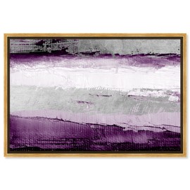 The Oliver Gal Artist Co. Abstract Wall Art Canvas Prints Paint Envision and Elevate Violet, 30" x 20", Gold Frame